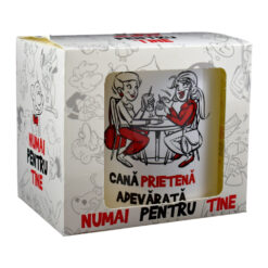 Alternative view of Cana ceramica 300 ml, " Cana Prietena adevarata", in cutie decorativa - Funny Mug