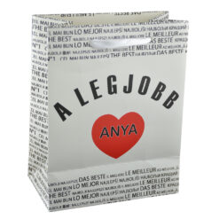 Punga cadou din hartie laminata 18x23 CM - A legjobb anya/The best mom