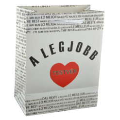 Punga cadou din hartie laminata 18x23 CM - A legjobb testver/The best brother