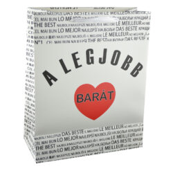 Punga cadou din hartie laminata 26x32 CM - A legjobb barat/The best friend