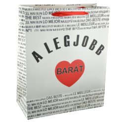 Alternative view of Punga cadou din hartie laminata 26x32 CM - A legjobb barat/The best friend