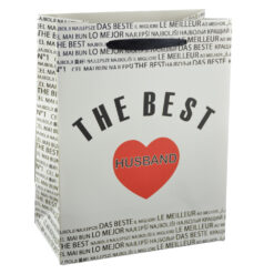 Alternative view of Punga cadou din hartie laminata 18x23 CM - A legjobb ferj/The best husband