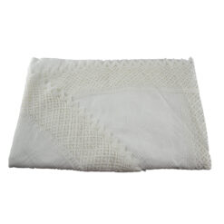 Fata de masa traditionala din bumbac, ovala 220x160 CM, Alb