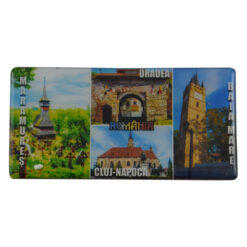Magnet frigider din plastic Welcome to Romania 11x5.5 CM
