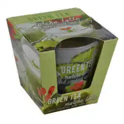 Alternative view of Lumanare parfumata in pahar de sticla - Diverse arome de ceai verde (Model 2)