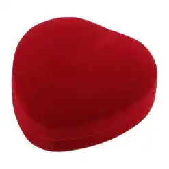 Cutie pentru bijuterii din catifea 9 CM, Inima
