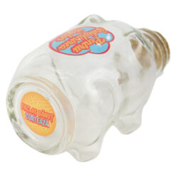 Alternative view of Pusculita din sticla "Pentru indeplinirea viselor/Fiecare banut conteaza" 13x8 CM