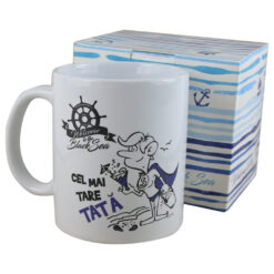 Cana ceramica 300 ml "Cel mai tare tata", in cutie decorativa - Black Sea