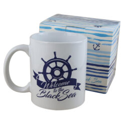 Cana ceramica 300 ml "Welcome to the Black Sea", in cutie decorativa - Black Sea