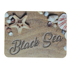 Magnet frigider din lemn Black Sea, 8x6 CM