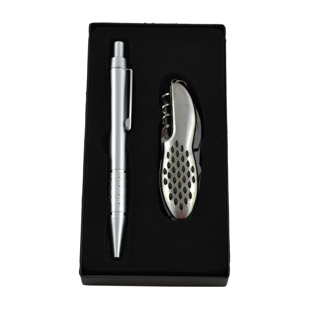 Set cadou barbati - Pix si Briceag multifunctional