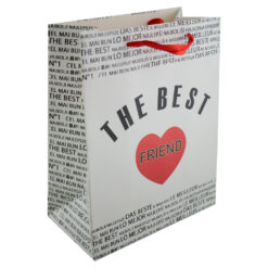 Punga cadou din hartie laminata 18x23 CM, A legjobb Barat/The Best Friend