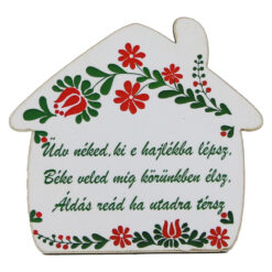 Alternative view of Magnet de frigider din lemn 7x6.5 CM, Casuta "Szekelyfold"