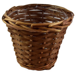 Cos pentru flori din rachita 19x15 CM - Maro