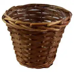 Cos pentru flori din rachita 19x15 CM - Maro