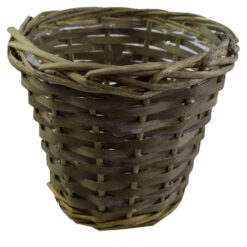 Cos pentru flori din rachita 19x15 CM - Maro inchis