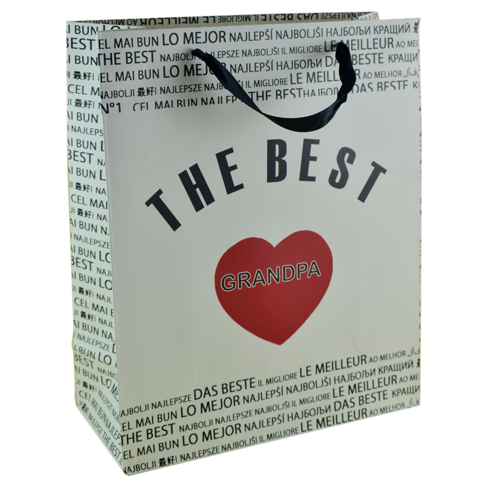 Punga cadou din hartie 26x32 CM, A legjobb Papa/The best Grandpa - imagine 4