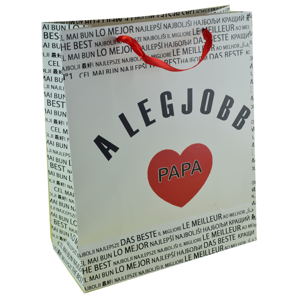 Punga cadou din hartie 26x32 CM, A legjobb Papa/The best Grandpa - imagine 5