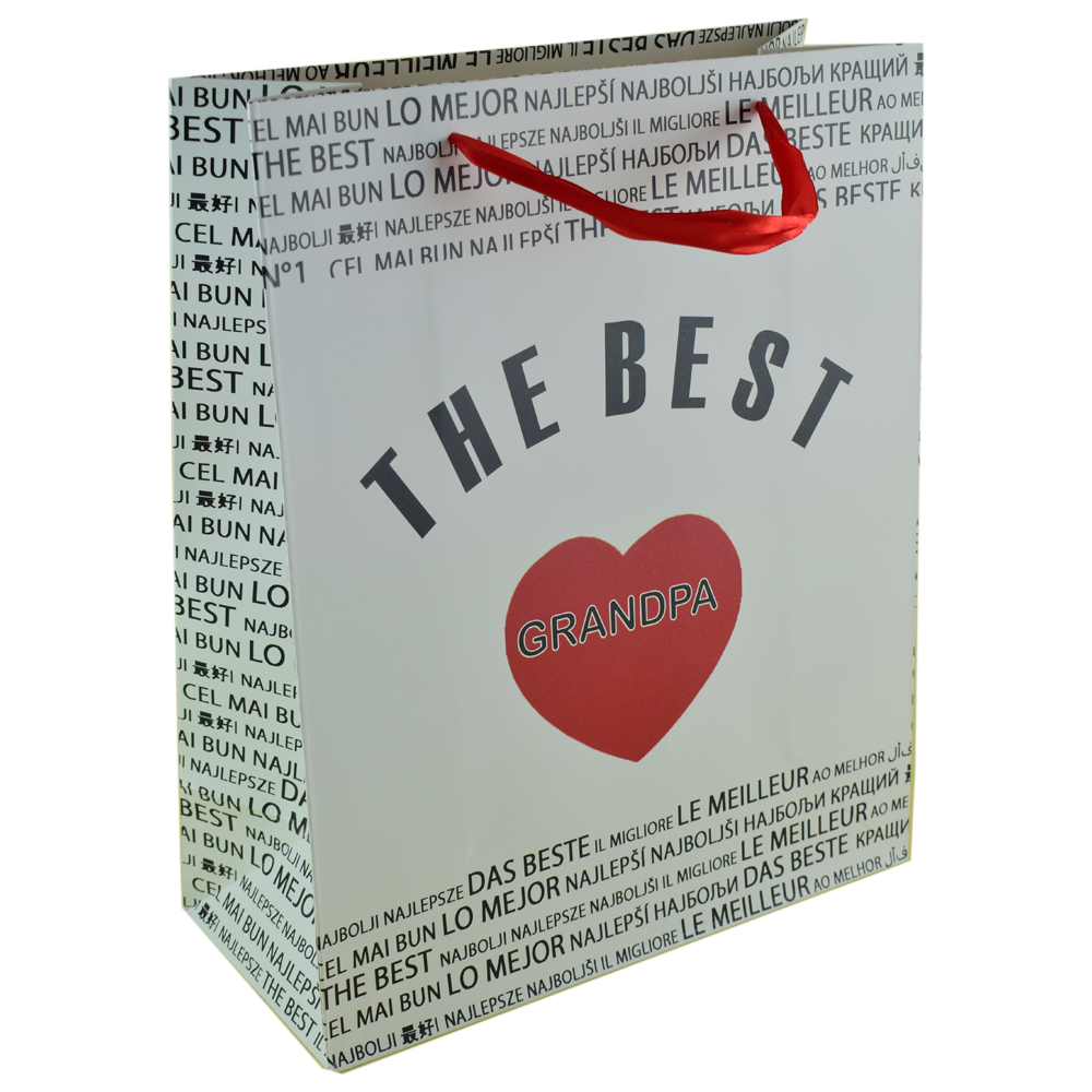 Punga cadou din hartie 26x32 CM, A legjobb Papa/The best Grandpa - imagine 6