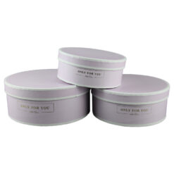 Set 3 cutii de cadou rotunde "Only for you" mov