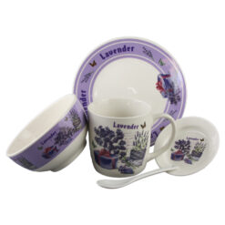 Set ceramic pentru mic dejun 5 piese - Lavender