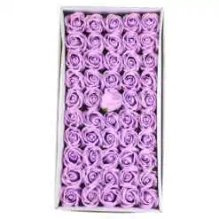 Trandafiri de sapun, 5 CM, 50 de bucata/cutie - Lila