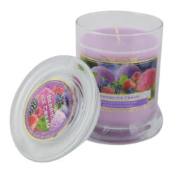 Lumanare parfumata in borcan de sticla Berries Ice Cream/Tropical Salad