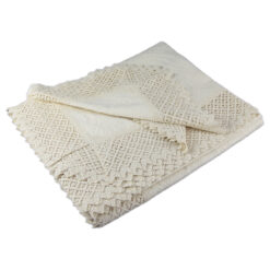 Fata de masa traditionala din bumbac, dreptunghiulara, 260x160 CM, Crem