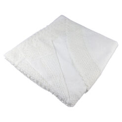 Fata de masa traditionala din bumbac, ovala, 300x160 CM, Alb