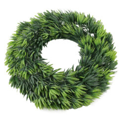 Coroana decorativa cu verdeturi 28 CM, Verde