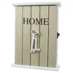 Cutie pentru chei din lemn, Home 19x26 CM - Design cu chei
