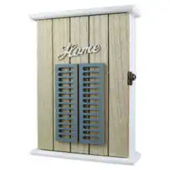 Cutie pentru chei din lemn, Home 19x26 CM - Design cu fereastra