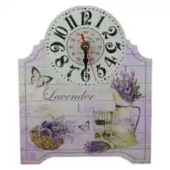 Alternative view of Ceas masa din lemn 20x23 CM - Lavender/Rose