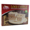 Cuburi din lemn Logi Castel, 219 piese, Klemy's Collection