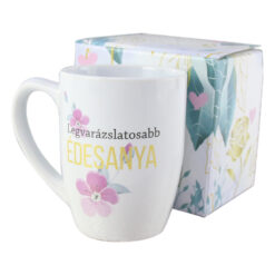 Cana ceramica 300 ml "Legvarazslatosabb edesanya", in cutie decorativa, Barrel