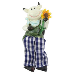 Magnet frigider Vaca cu picioare textil 11 CM