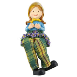 Alternative view of Magnet frigider Figurina Fetita cu picioare textil 11 CM