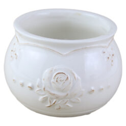 Ghiveci din ceramica Trandafir 10 x 7 cm