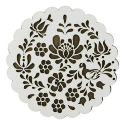 Suport oale traforaj din lemn cu pasare 20 CM