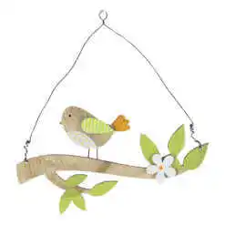 Alternative view of Decoratiune pentru usa din lemn Pasare 25 CM