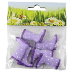 Set 6 decor cu adeziv Cizmulte cauciuc din plastic 3.5 CM