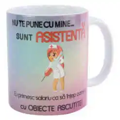 Cana ceramica "Asistenta" 330 ml