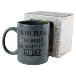 Cana ceramica "Eram putin increzut...", 300 ml, in cutie decorativa