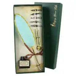 Alternative view of Set de Caligrafie cu Pana, stil Vintage, "Enjoy Your Life" - 8 piese