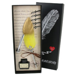 Set de Caligrafie cu Pana, stil Vintage, Vintage World - 8 piese