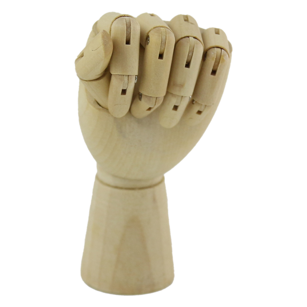 Decor Manechin mana din lemn 12 CM - imagine 2