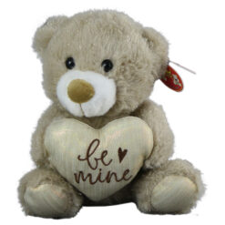 Jucarie de plus - Ursulet cu inimioara "Be mine" 22 CM