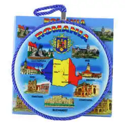 Suport oale din ceramica 17 CM, Romania, decor perete