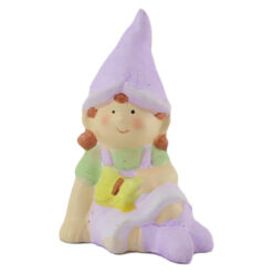 Figurina Fata din ceramica cu fluture 8x13 CM