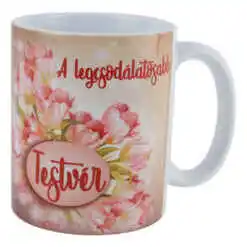 Cana ceramica "A legcsodalatosabb Testver", 330 ml